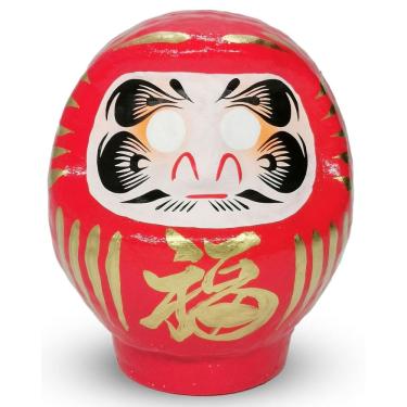 Imagem de Boneca Daruma Takasaki Daruma com 9,4 cm de altura (vermelha) feita à mão