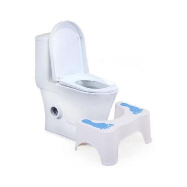 Imagem de Banquinho De Cocoras Apoio De Pés Baby Style Rosa Azul Água