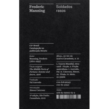 Imagem de Livro - Soldados rasos - Coleção Acervo