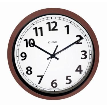 Imagem de Relógio de Parede Herweg 30Cm Aluminio Bordô Moderno