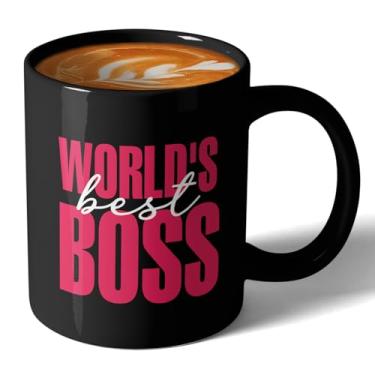Imagem de Jxubeuro, World's Best Boss, caneca de café engraçada para escritório, caneca de café de cerâmica/xícara de chá, presentes engraçados para chefe, presente exclusivo de agradecimento aos funcionários