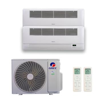 Imagem de Ar Condicionado Bi Split Gree Inverter G Max 24.000 Btus (1x Cassete 12.000 + 1x Cassete 18.000) Quente E Frio 220V R-32