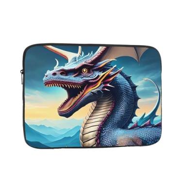 Imagem de Capa protetora para notebook com dragão rugindo de 15 polegadas, à prova de choque, resistente à água, bolsa de transporte, bolsa de computador, pasta de trabalho portátil para homens e mulheres
