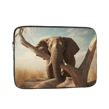 Imagem de Capa para laptop com elefante em repouso, bolsa de transporte para computador, capa protetora para notebook de 13 polegadas