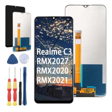 Imagem de Yuxyiony Nova tela de substituição para tela LCD Oppo Realme C3 RMX2027 RMX2020 RMX2021 e acessórios de ferramenta de substituição.