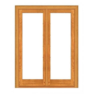 Imagem de Porta Dupla de Abrir Panorâmica - Madeira Maciça - Angelim