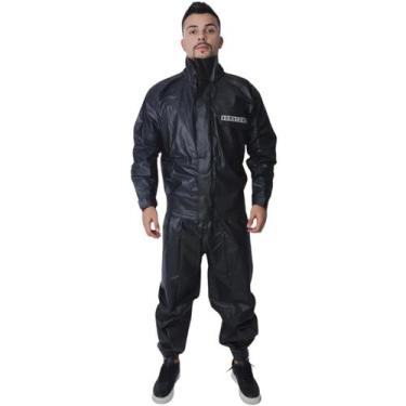 Imagem de Conjunto Impermeavel Motoqueiro Combate Preto Maicol CA 37474 37473, G