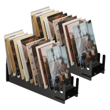 Imagem de PATIKIL 2 unidades, suporte de exibição de cartão de felicitações transparente de 12 camadas, suporte de exibição de adesivo de acrílico, organizador portátil para envelopes, foto, mesa, livro