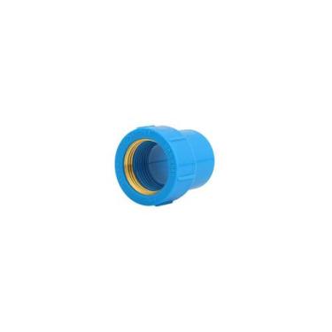 Imagem de LUVA AZUL COM BUCHA DE LATÃO 25mm PARA 3/4 (ÁGUA) - KRONA