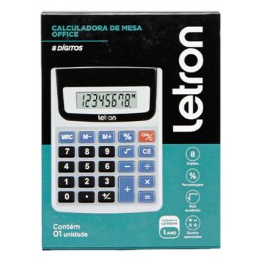 Imagem de Calculadora De Mesa Eletronica 8 Dígitos Inclui Bateria LR44