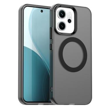 Imagem de Pzwoxukhov Capa compatível com Oppo Reno 14 Pro 5G, compatível com Magsafe, capa magnética à prova de choque, compatível com Oppo Reno 14 Pro 5G capa preta