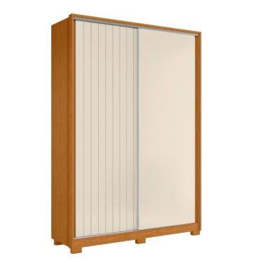 Imagem de Guarda Roupa Solteiro 160cm Rizatto Flex A02 Off/cinamomo - Mpozenato