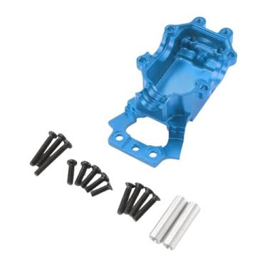 Imagem de TTETTZ Tampa inferior da caixa de câmbio dianteira de carro RC 1/14, substituição de caixa de câmbio de metal para 14210, Azul