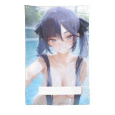 Imagem de LIEGBMEU Sexy Bikini Hot Anime Girl Tapeçaria 152.4 cm x 228.6 cm Interior Exterior Wall Quilt Art Decoração de Tapeçaria Caprichosa, AD60