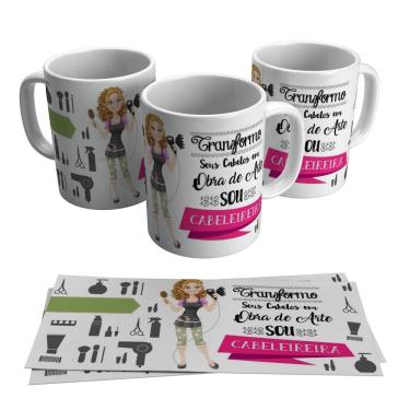 Imagem de Caneca Cabeleireira Profissão Curso Formatura 325ml