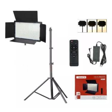 Imagem de Kit Painel Iluminador 1064 Led Fotografia e Vídeo Controle Remoto Trip