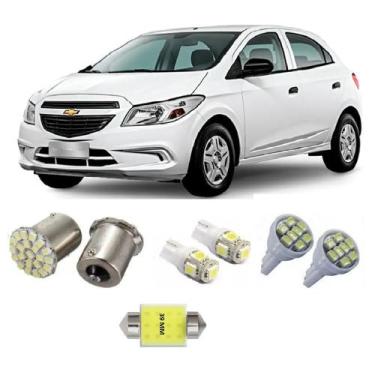 Imagem de Kit Lampada Led Gm Onix Chevrolet Pingo Teto Placa Ré - Bluelions