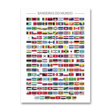 Imagem de Pôster Gigante - Bandeiras do Mundo 50cm x 70cm Sem Dobras - Editora E