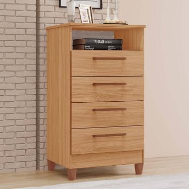 Imagem de Cômoda Star 100% MDF Tuboarte 4 Gavetas 1 Deck