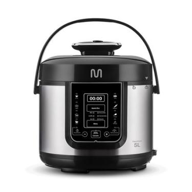 Imagem de Panela de Pressão Elétrica 5 Litros Inox Digital 900w Multi 127v - GO085 GO085