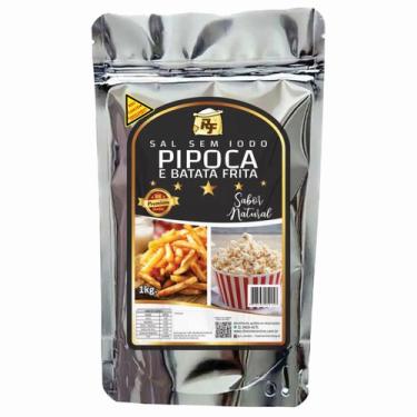 Imagem de Sal Marinho Para Pipocas E Batata Sem Iodo 1kg - RF