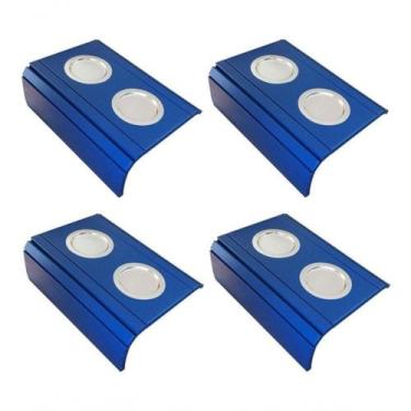 Imagem de Kit 04 Esteira Laqueada Sofá Azul Bic - M A SORPREZO