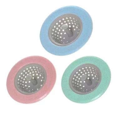Imagem de Ralo de Pia Filtro Silicone Tampa Coletor Para Tanque Cozinha 11cm