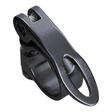 Imagem de predolo Grampo de Canote de Bicicleta Grampo de Canote de Selim Durabilidade 28,6 Mm Liga de Alumínio de Liberação Rápida de Alto Desempenho para Bicicletas D, Preto, Tamanho real