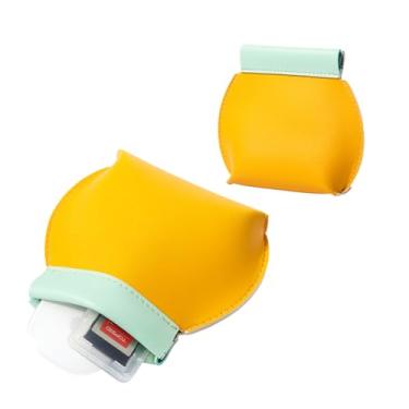 Imagem de Bolsa de bolso portátil sem zíper para maquiagem, cabos e carregadores, cartões, carteiras, coleção de blocos de cores – bolsa de armazenamento de viagem, bolsas de cosméticos portáteis, acesso sem