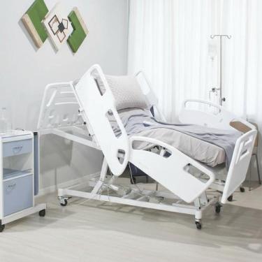 Imagem de Cama Hospitalar Motorizada 9 Movimentos Com Colchão e Elevação de Leit