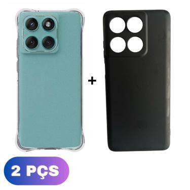 Imagem de Kit Capa Colorida + Capa Transparente Moto Edge 60 Fusion