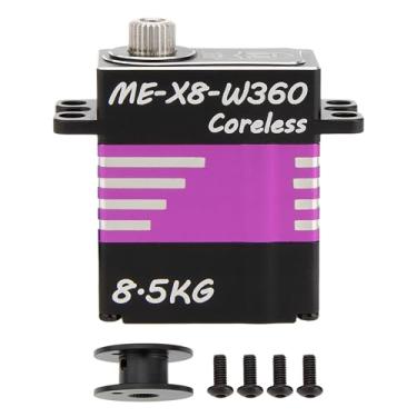 Imagem de MEUS Racing 360° RC Winch Servo 8.5KG Coreless Servo for Axial SCX10 Capra UTB 1.9 Traxxas 1/10 1/8 RC Cars (ME-X8-W360)