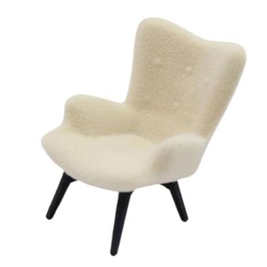 Imagem de KiBcsLic Móveis para casa de bonecas, acessórios para casa de bonecas, mini sofá, cadeira, modelo decorativo, colecionável, brinquedo infantil, micro decoração, S