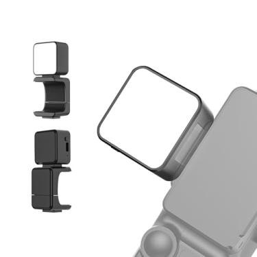 Imagem de Luz de preenchimento magnético para DJI Osmo Pocket 3 acessórios de luz LED auxiliares recarregáveis com suporte de plástico para gravação de vídeo Vlog de selfie, brilho de 3 cores ajustável