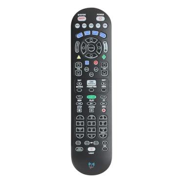Imagem de SatelliteSale Substituição de controle remoto UR5U-8780L Clikr5 compatível com decodificadores de cabos Spectrum/Charter, TVs e dispositivos de áudio - RC de plástico ABS preto fosco com baterias