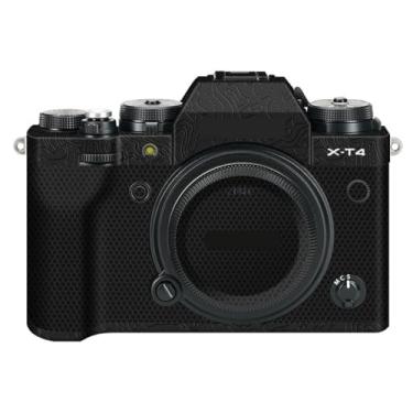 Imagem de Adesivo de capa de câmera X-T4 para FujiFilm X-T4 película protetora antiarranhões decoração XT4 (contorno preto brilhante)