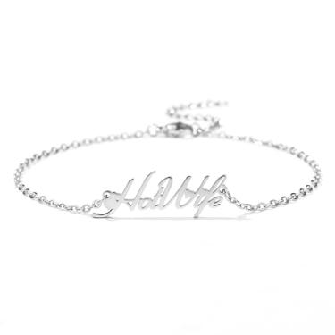 Imagem de SLG Collection Tornozeleira HotWife com corações – Tornozeleira banhada a ouro ou prata de aço inoxidável Hot Wife, Large, Aço inoxidável, Sem Pedra Preciosa