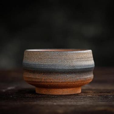 Imagem de Xícara de chá de cerâmica cerâmica grossa doméstica artesanal retro cerâmica caneca de café mestre kung fu xícara de chá conjunto de bebida