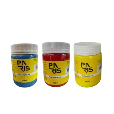 Imagem de Kit Primário Essencial Tinta Acrílica Artística Paris 250ml