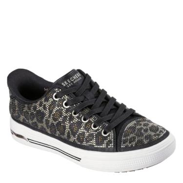 Imagem de Skechers Tênis feminino sem cadarço Arcade-Dazzle You Hands Free Slip-ins, Preto/leopardo, 41