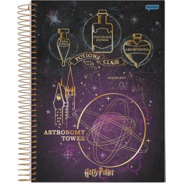 Imagem de Jandaia - Caderno Espiral College 175x242mm CD 10 Matérias 160 Fls Harry Potter Astronomy Tower FSC