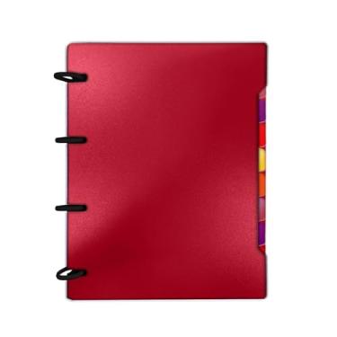 Imagem de DAC - Caderno Argolado A4 - Chapa Camurça Vermelho