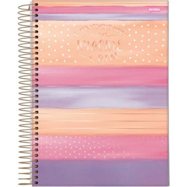 Imagem de Jandaia - Caderno Espiral Universitário CD 1 Matéria 80 Fls La Creme Listras FSC