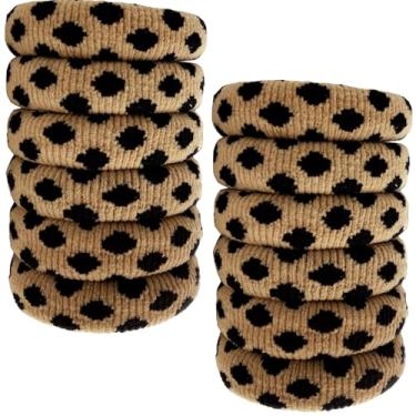 Imagem de MARYLAVENDER Laços de cabelo grandes e elásticos para todos os tipos de cabelo, sem costura, pôneis, elásticos, suportes de rabo de cavalo, elásticos para cabelo grosso, acessórios de cabelo para