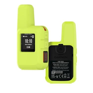 Imagem de Capa para Garmin inReach Mini & Mini 2, Navegador GPS portátil para uso externo, capa protetora de silicone macio, à prova de choque, poeira e antiarranhões, verde neon