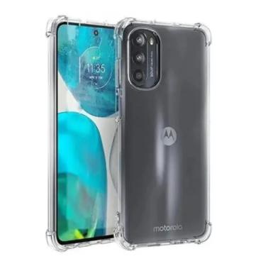 Imagem de [GL CASES] Capa Moto G52 Slim Clear Anti Impacto Reforçada Silicone Transparente Case Flexível Capinha Motorola Moto G52 Anti Choque Encaixe Preciso Com Proteção Para Câmera e Tela