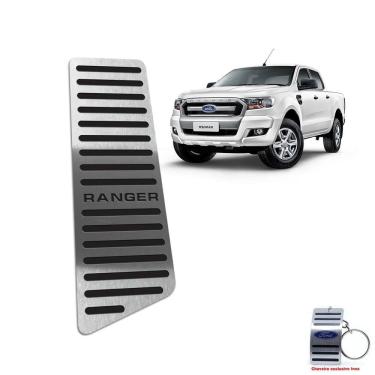 Imagem de Descanso De Pé Aço Inox Ford Ranger 2017 A 2020 Preto