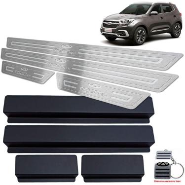 Imagem de Soleira de Porta Chery Tiggo 5X 2019 2020 Prata Baixo Relevo