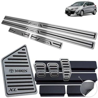 Imagem de Pedaleira Manual Soleira Descanso Preto Yaris XL 2019-2022