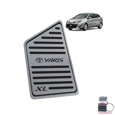 Imagem de Descanso De Pé Aço Inox Toyota Yaris XL 2019-2022 Preto